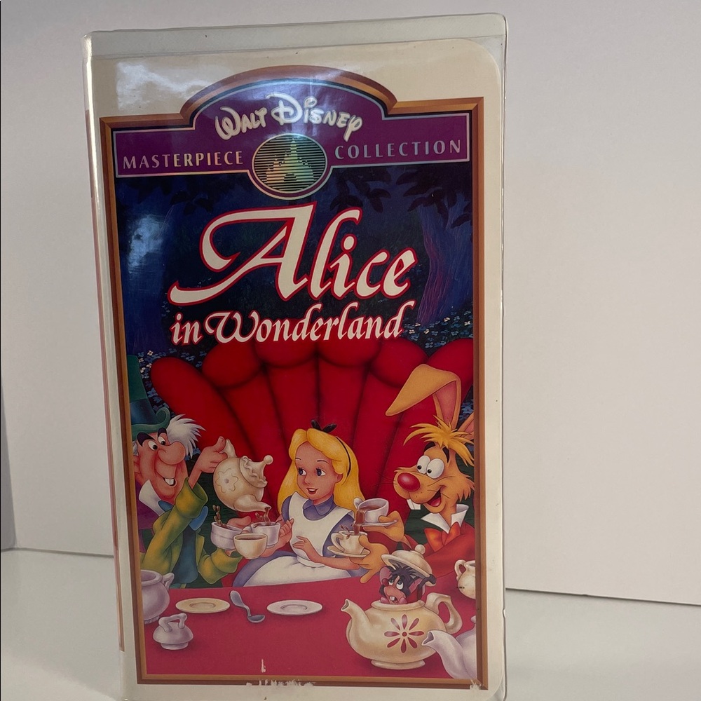 Disney Alice in Wonderland VHS - Red Cover
